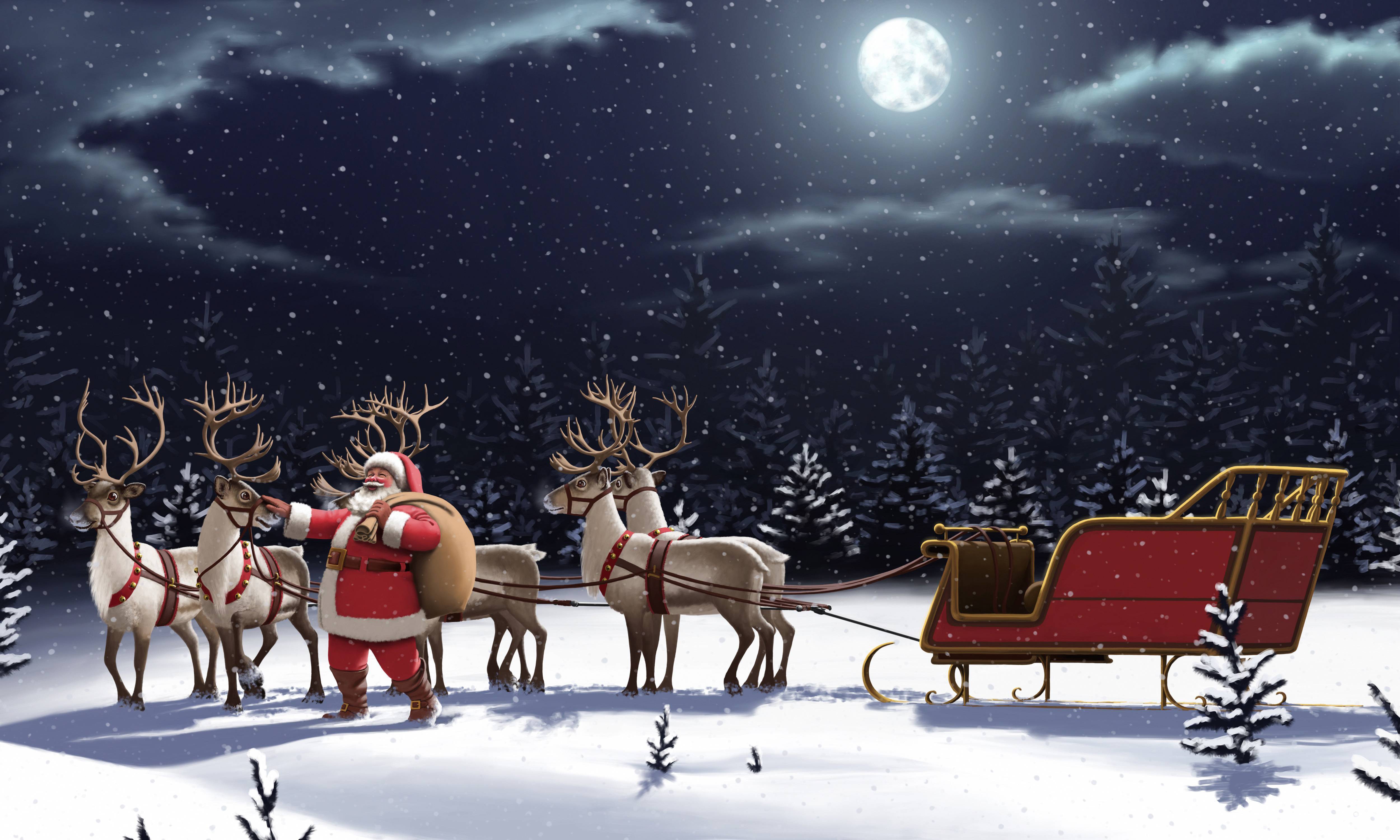 Санта-клаус и его олени: как и откуда возникла эта легенда