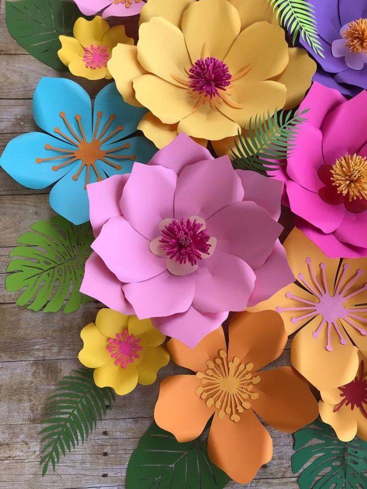 Идеи как сделать объемные цветы из бумаги: мастер-класс изготовления бумажных цветов своими руками (95 фото)