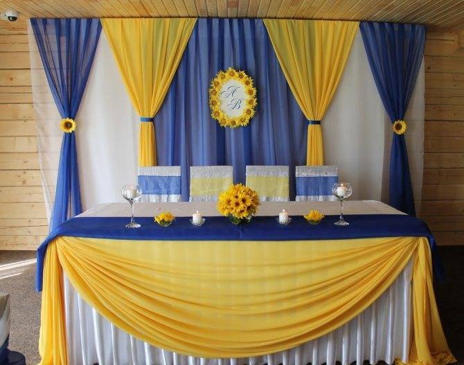 Украшение зала на свадьбу тканью. драпировка тканью отдельных зон.