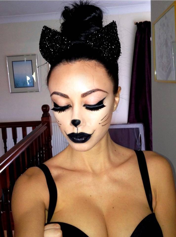 Макияж кошки на хэллоуин, создаем lady cat make-up
