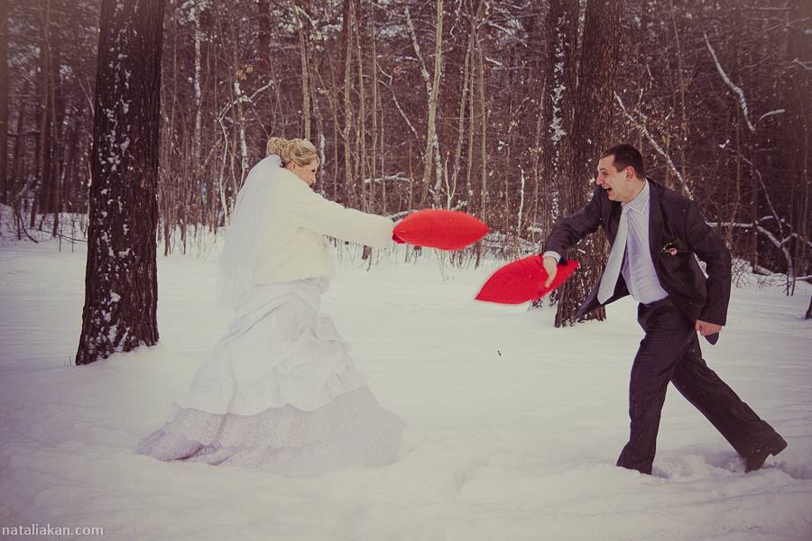 Зимняя свадебная фотосессия: идеи фотосъемки (фото и видео)