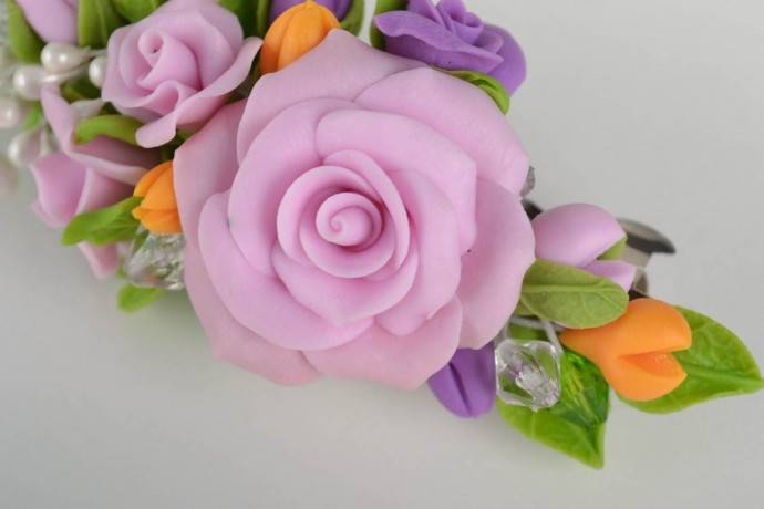 Букет из полимерной глины: лепим цветочные композиции