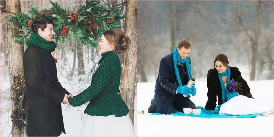 Свадьба зимой - идеи проведения и оформления