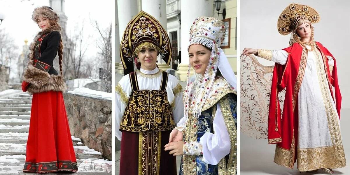 Русский народный костюм - история национальных костюмов, фото