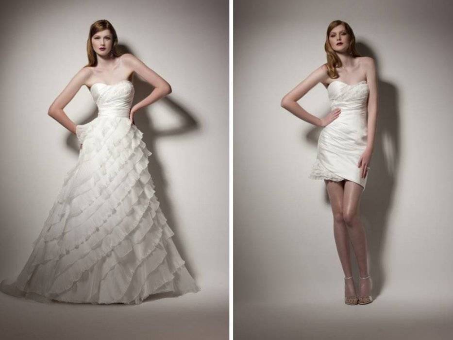 Свадебные платья-трансформеры: фото и идеи