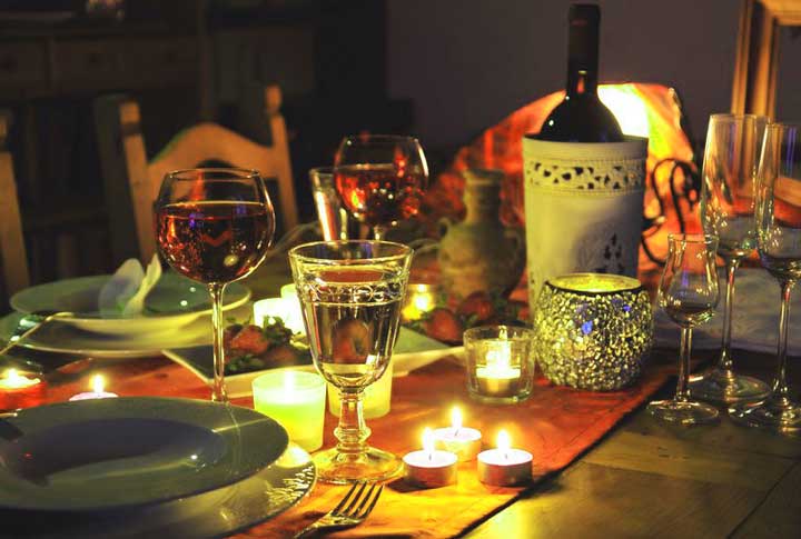 Романтический ужин: на что обратить внимание при подготовке