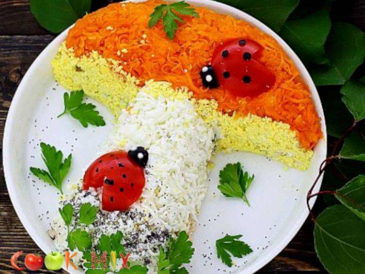 Салаты для детей на день рождения рецепты с фото простые и вкусные