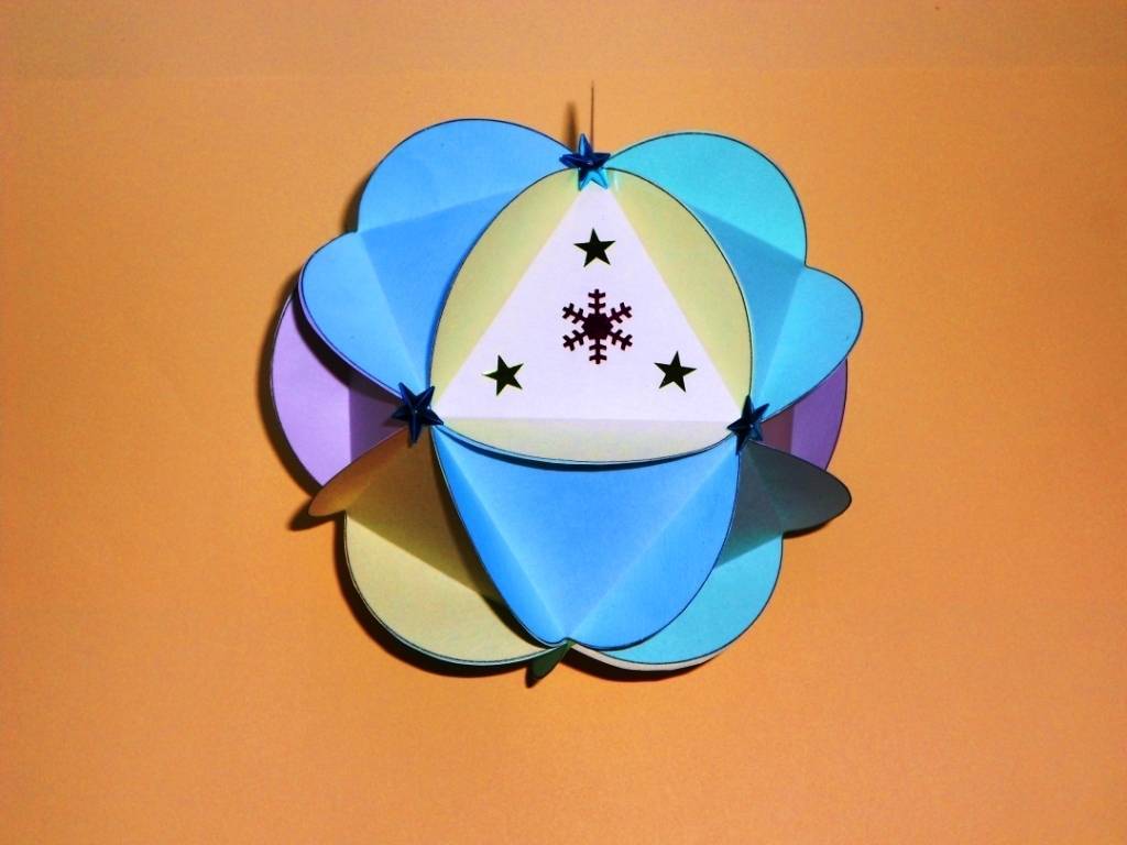 Как сделать шар из бумаги: инструкция по созданию волшебных шаров кусудама. развертка шара в картинках
