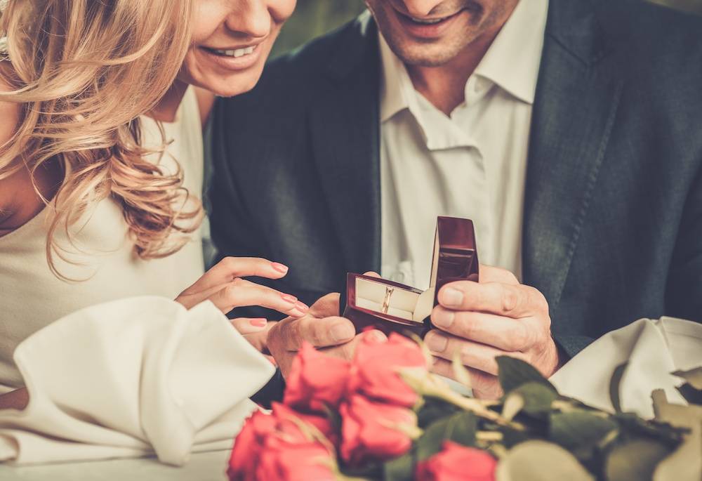 Какое кольцо дарят девушке, когда делают предложение выйти замуж?