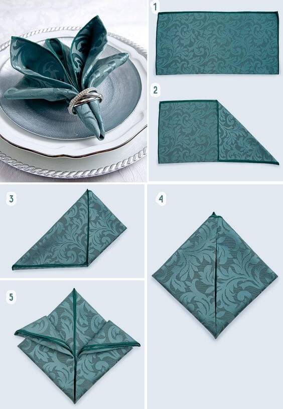 Как красиво сложить бумажные салфетки? – схемы, фото, видео