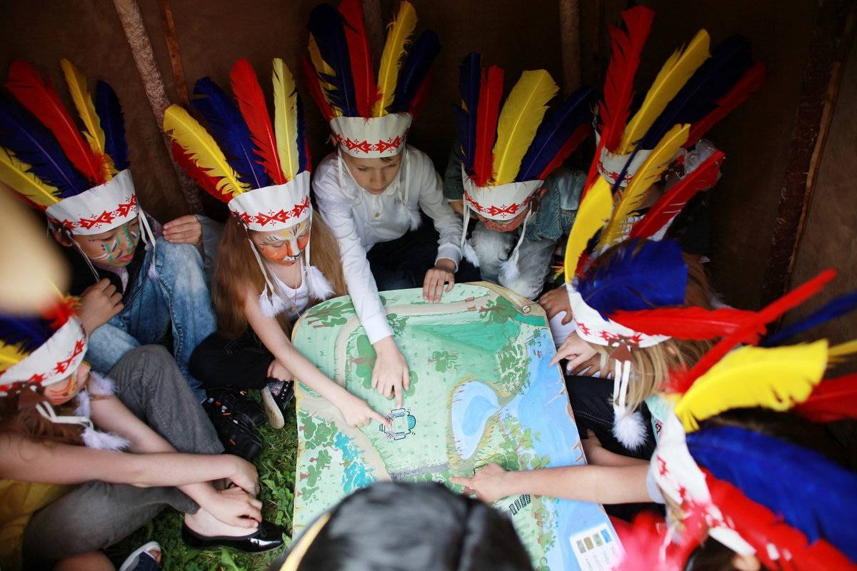 Летнее спортивное развлечение «индейцы» для детей старших и подготовительных групп