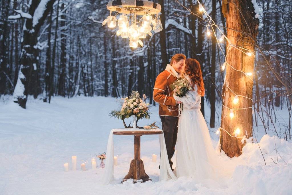 Как фотографировать свадьбу зимой?