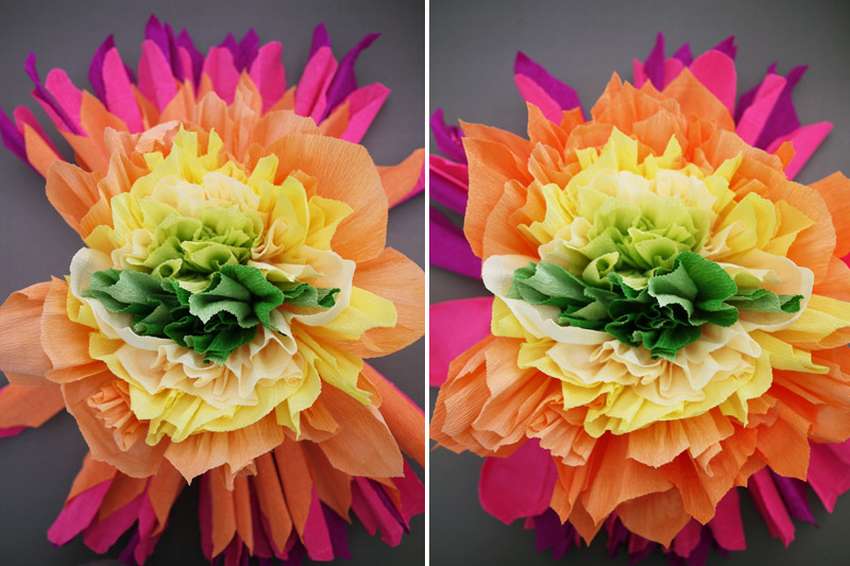 Цветы из гофрированной бумаги своими руками. мастер классы, пошаговые инструкции + 500 фото
