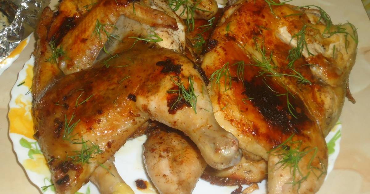 Цыпленок табака - рецепты в духовке, на сковороде под прессом