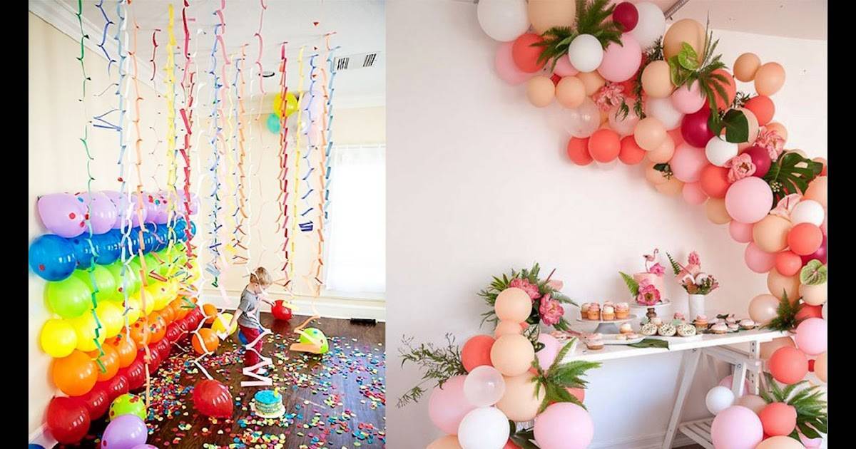 Как шарами украсить комнату: оригинальные и интересные идеи