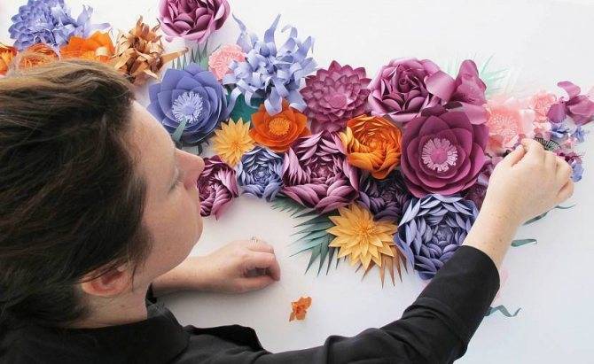 10 самых красивых бумажных цветов своими руками :: инфониак