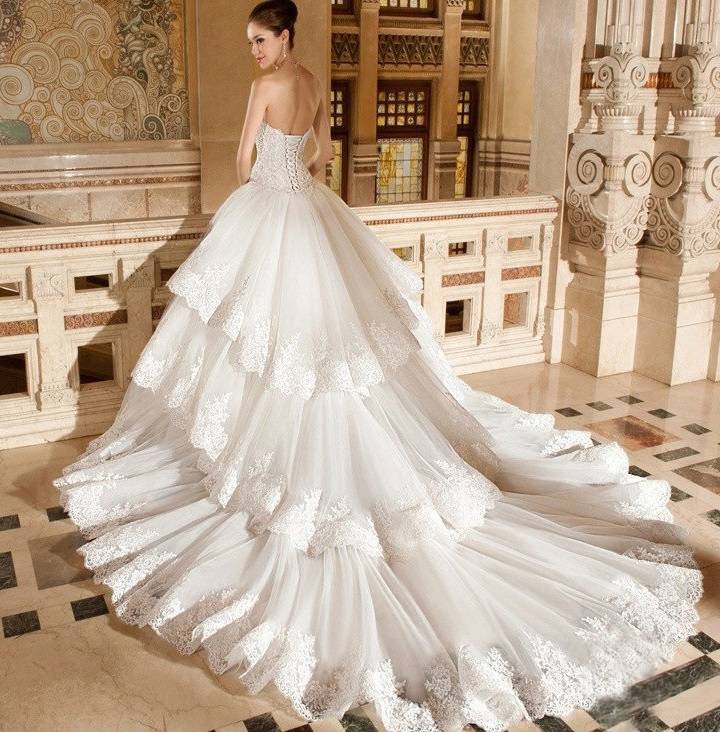 Свадебные платья со шлейфом [2019] – фото & рекомендации ? по выбору