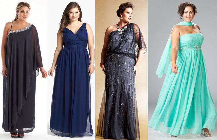 Вечерние платья для полных: 100+ фото красивых моделей и фасонов