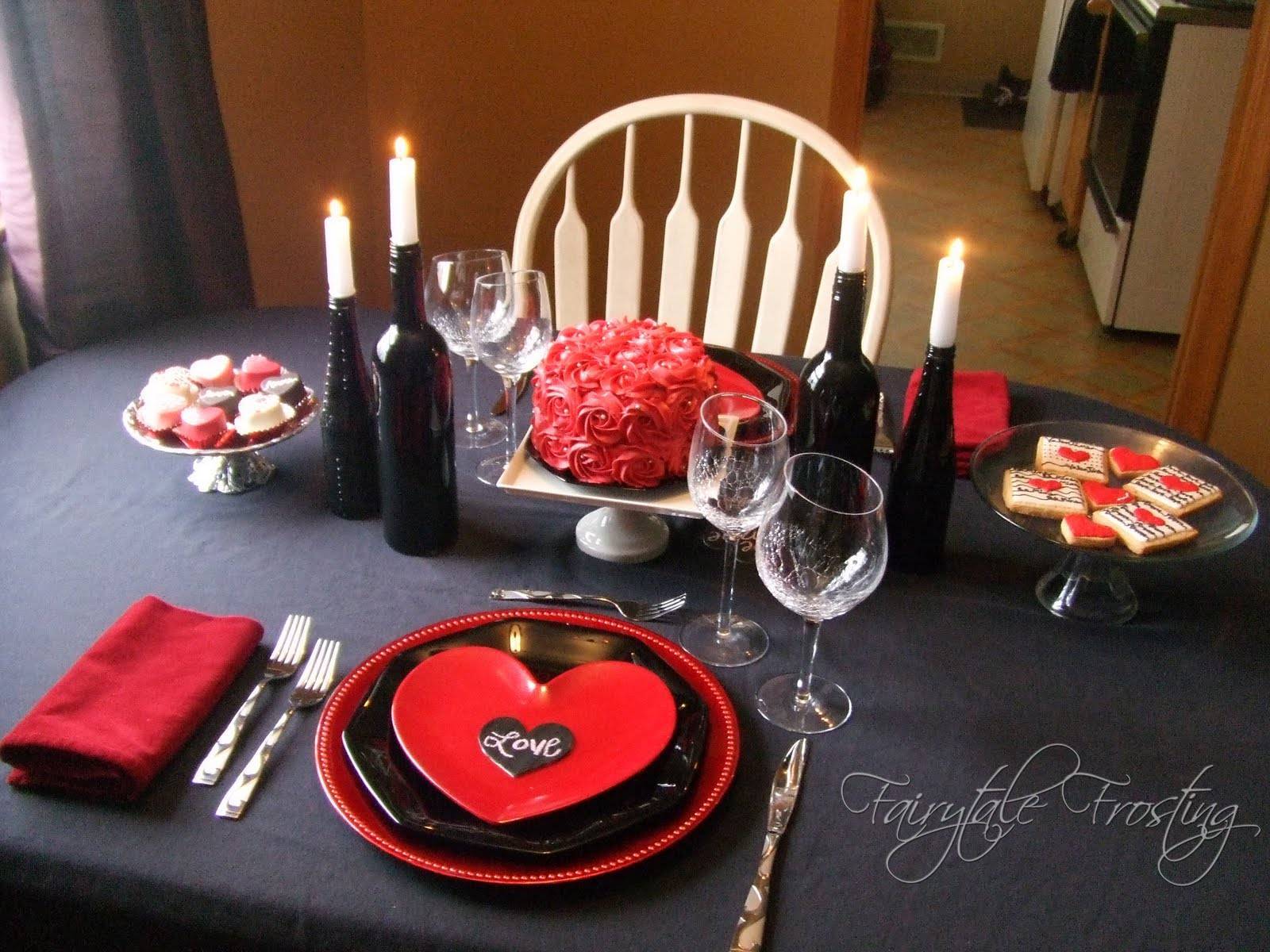 Сервировка и украшение стола ко дню святого валентина
