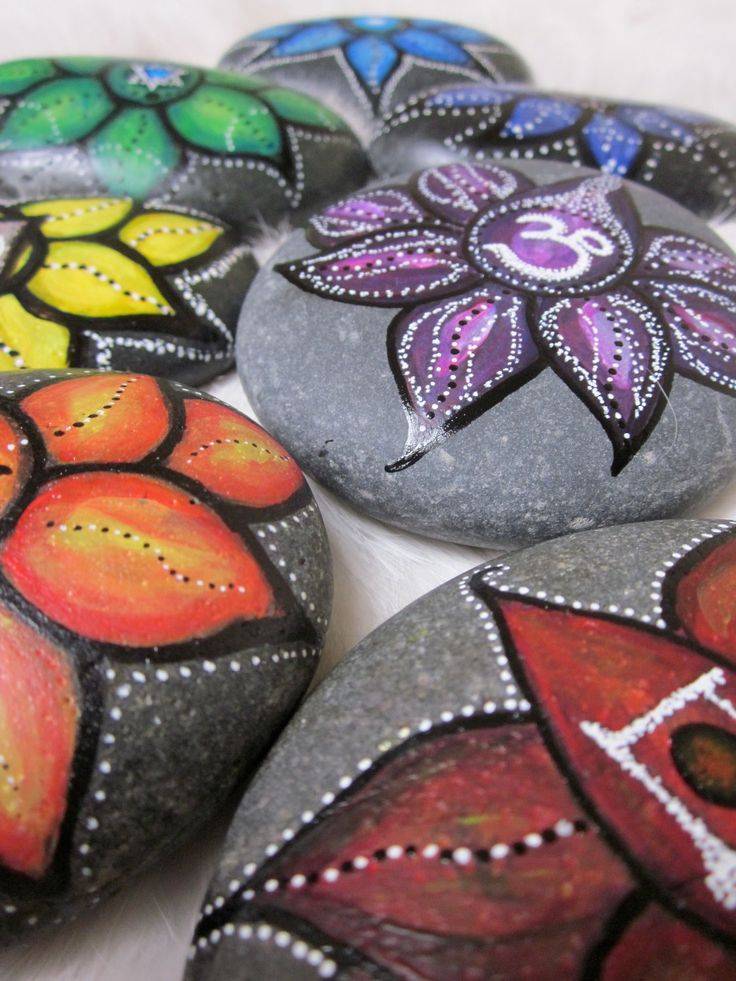 Рисунки на камнях — пошаговая инструкция росписи по камню для начинающих