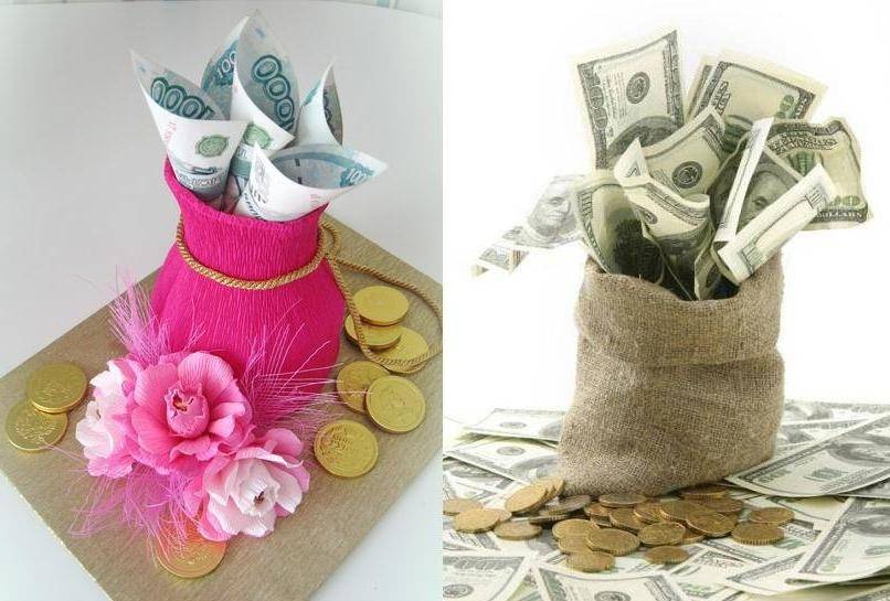 Подарки из денег своими руками. как оформить подарок деньгами и какие слова поздравления к денежному подарку на свадьбу, день рождения, юбилей?