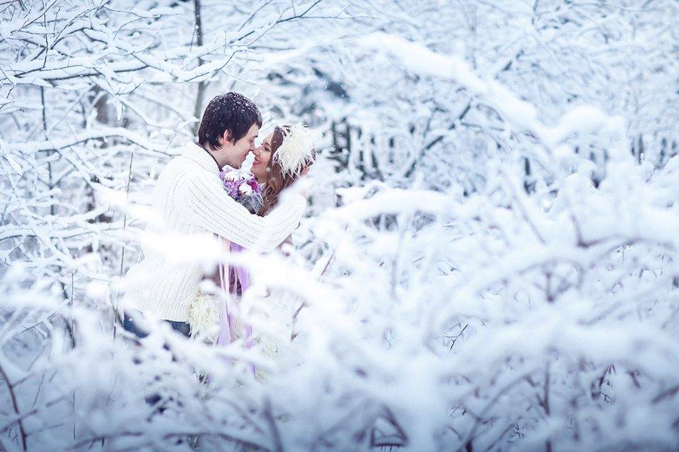 Волшебство зимней свадьбы