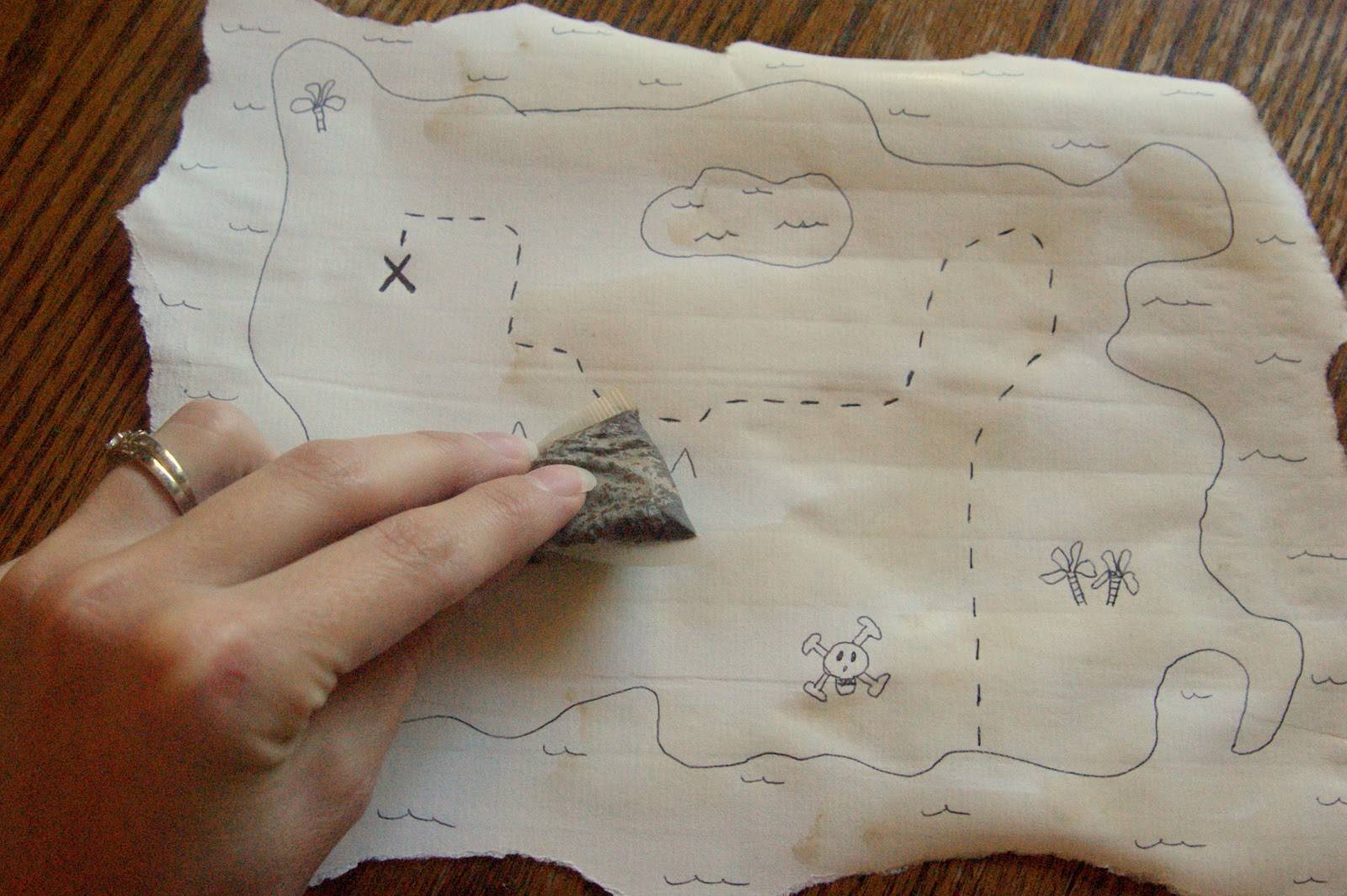 Как я сделала карту пиратских сокровищ для детей: простое развлечение