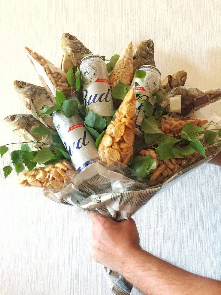 Мужской букет своими руками: из алкоголя, продуктов, носков, трусов, шариков, цветов | праздник для всех