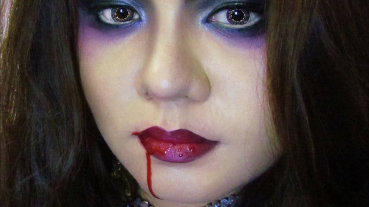 Как нарисовать на хэллоуин вампира на лице. монстр с другой планеты | макияж глаз