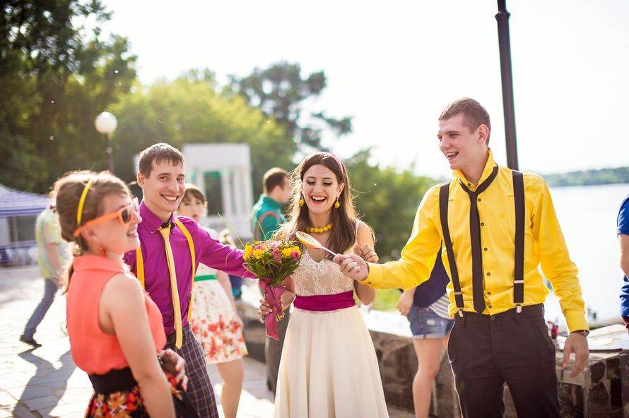 Идеи для проведения и оформления веселого свадебного праздника в стиле стиляги: советы +видео