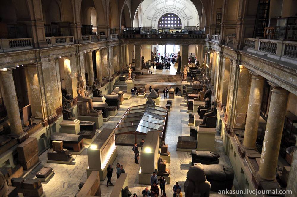 Египетский музей в каире задний план эволюция музея и организация интерьера