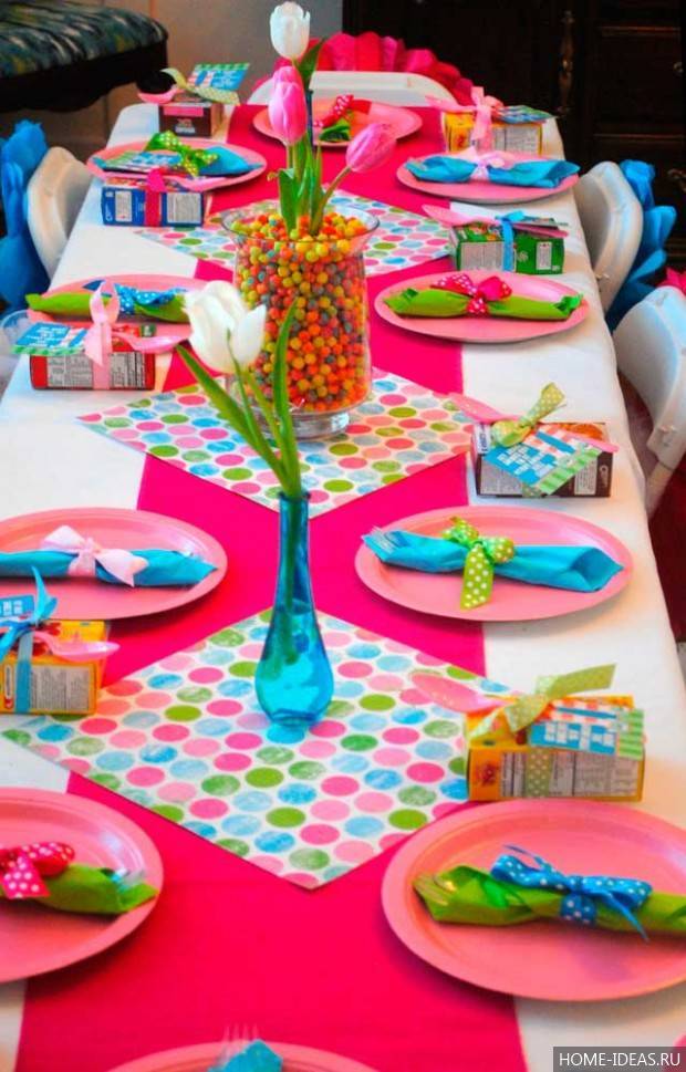 Как украсить стол на день рождения. 33 оригинальных идеи, которые можно претворить в жизнь