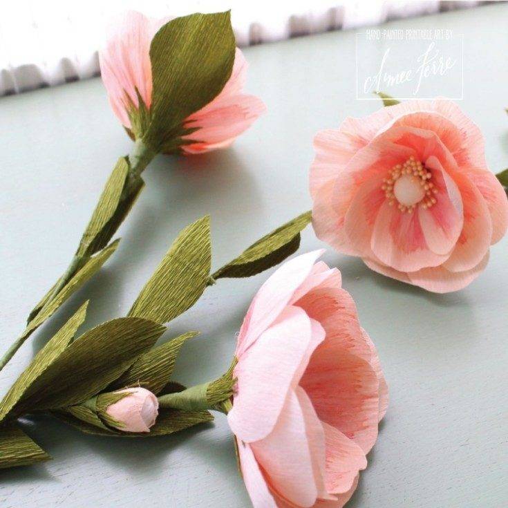 Большие цветы из гофрированной бумаги своими руками - схемы и инструкции как самостоятельно сделать цветы для украшения интерьера (150 фото)