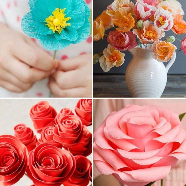 Идеи как сделать объемные цветы из бумаги — идеи оформления и украшения искусственными цветами (95 фото и видео)