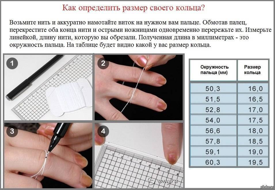 Таблица размеров мужских колец и как узнать размер пальца для кольца или перстня?