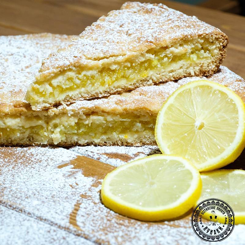 Пирог с лимонной начинкой — 7 рецептов