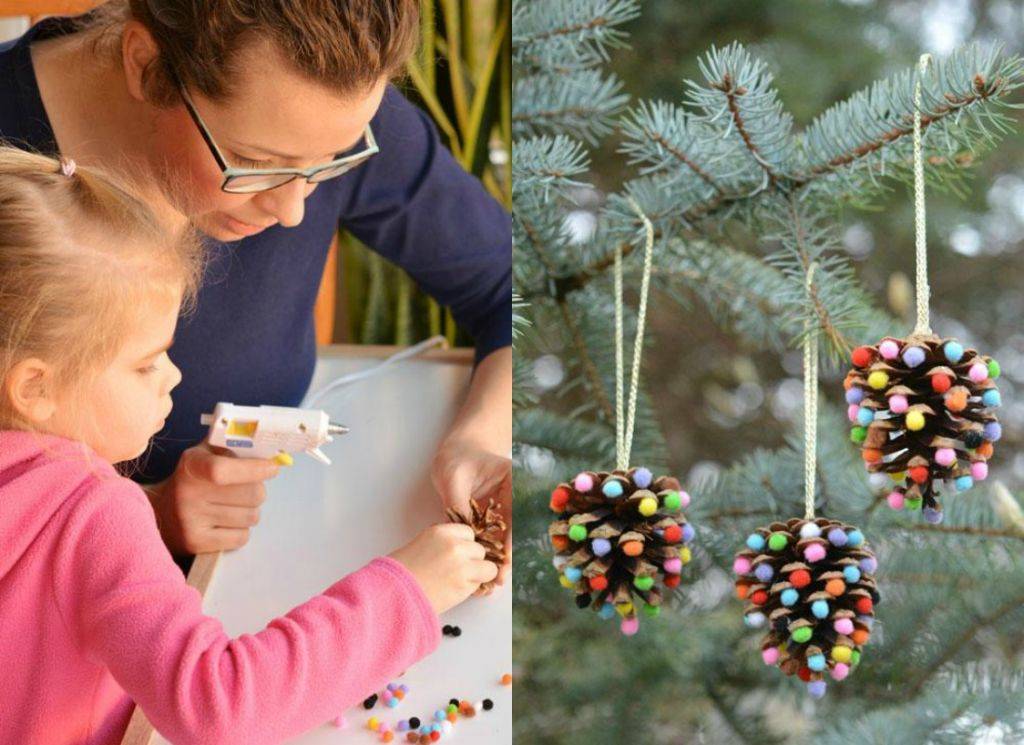 Креативное украшение новогодней ёлки: делаем игрушки своими руками