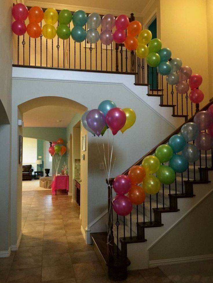 Как украсить комнату шарами: оформление дома воздушными шариками без гелия на день рождение своими руками: фото - украшение мероприятий mirball