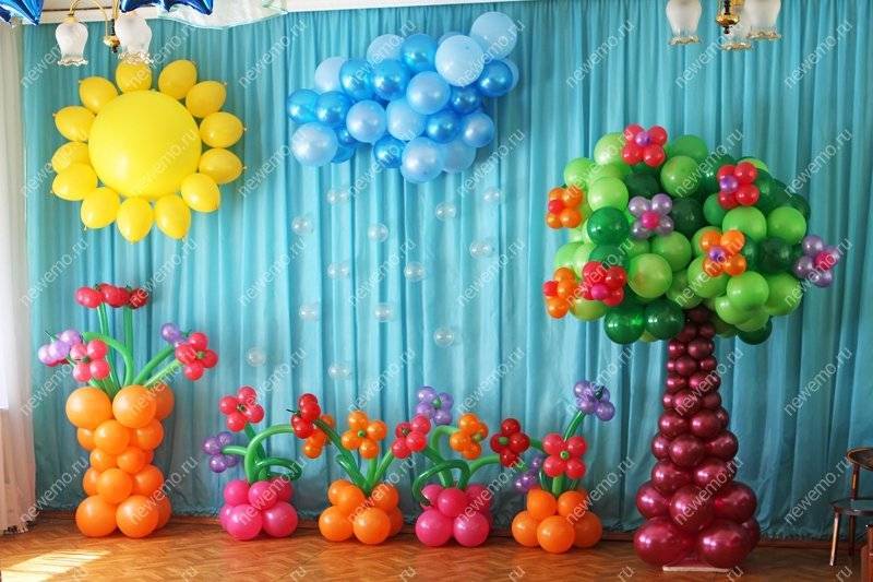 Выпускной: детский сад, оформления шарами, как сделать