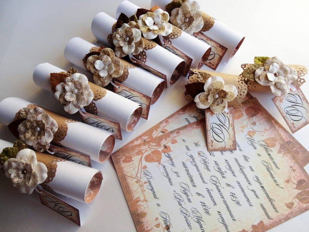 Hand-made: создаем оригинальные пригласительные на свадьбу своими руками