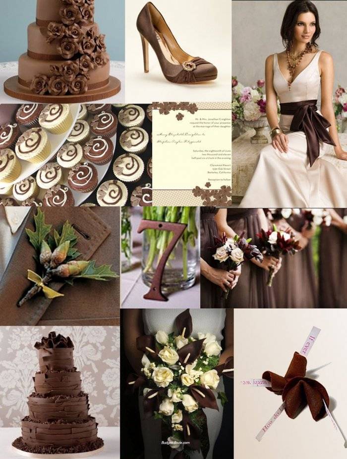 От кантри до тиффани: как проводится элегантная шоколадная свадьба